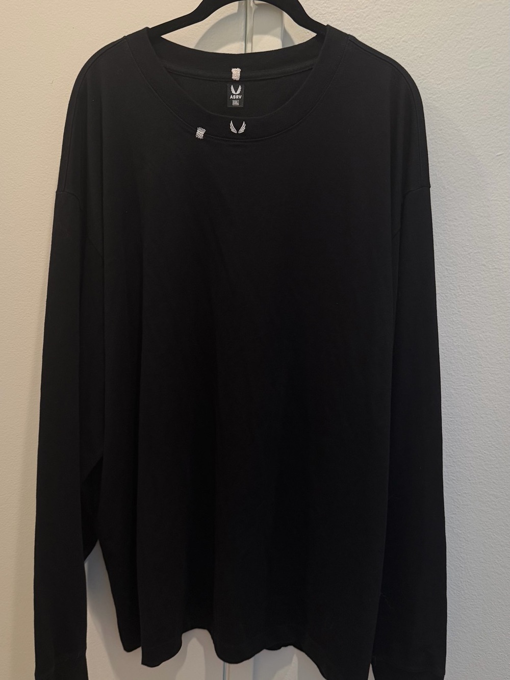 ASRV Black Long-Sleeve Crewneck Tee